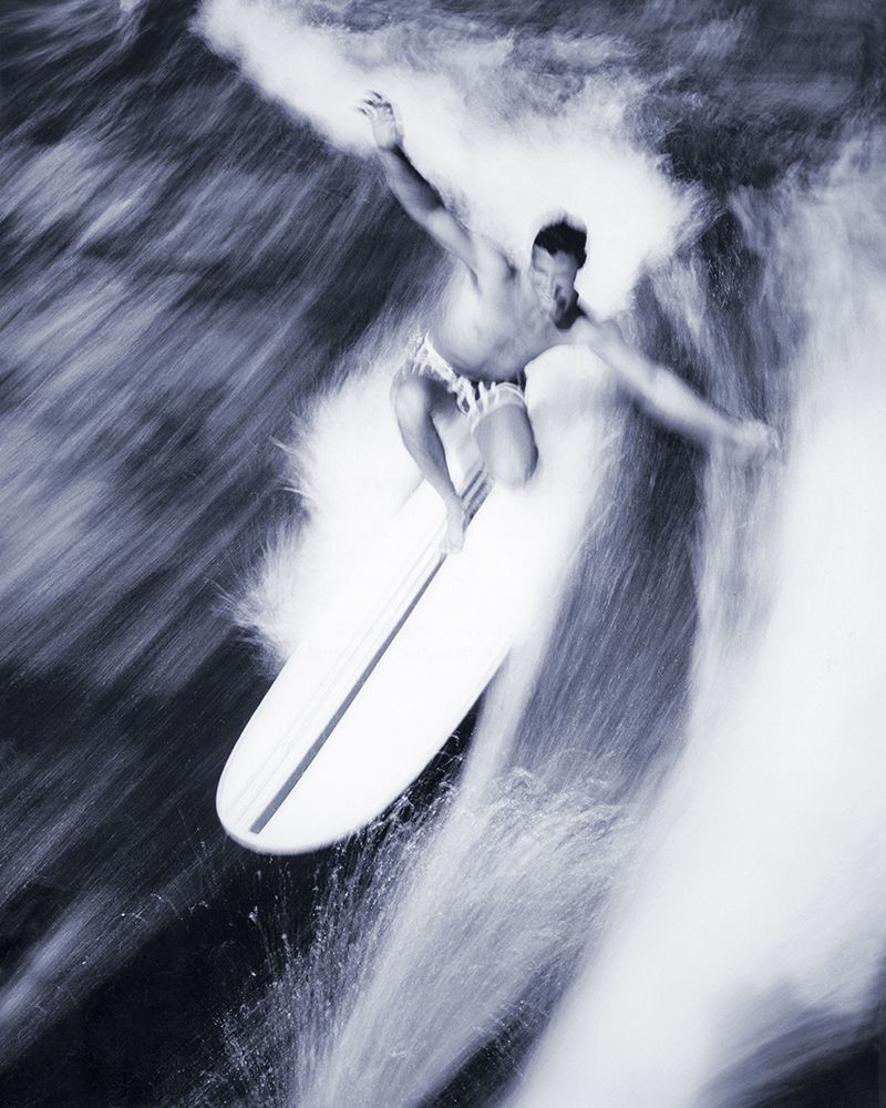 1960S Blurred Action Of Man Riding Wave On Surfboard D art print by H. Armstrong Roberts for $57.95 CAD