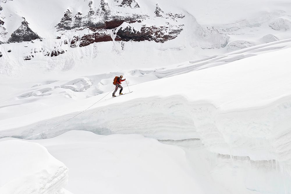 Alaska Ski Mountaineering art print by HagePhoto for $57.95 CAD