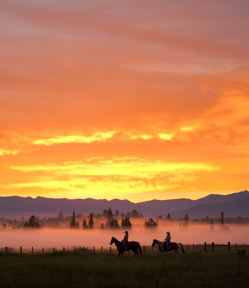 Horseback Riders art print by Glenn Oakley for $57.95 CAD