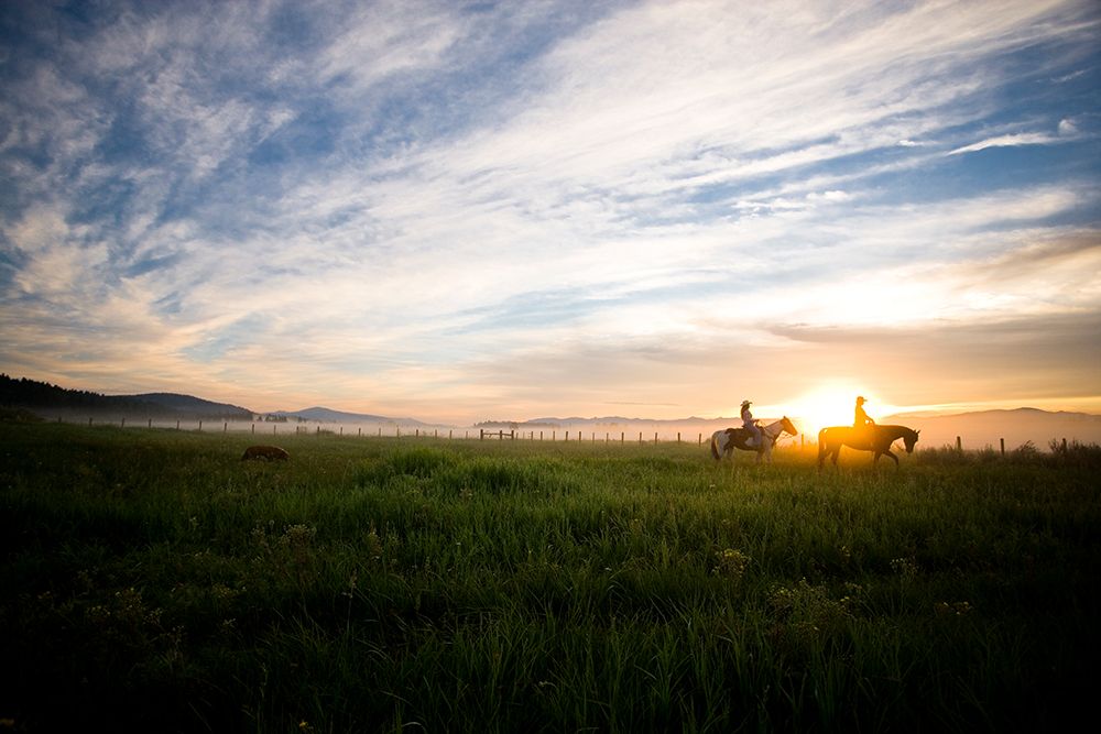 Horseback Riders art print by Glenn Oakley for $57.95 CAD