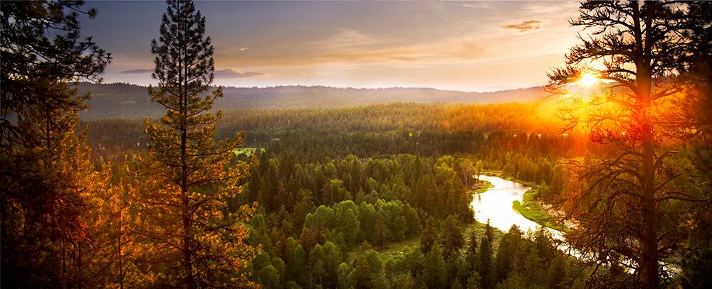 River Landscape art print by Glenn Oakley for $57.95 CAD