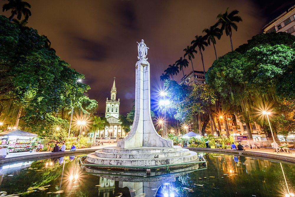Central Monument In Largo Do Machado, Rio De Janeiro, Brazil art print by Vitor Marigo for $57.95 CAD