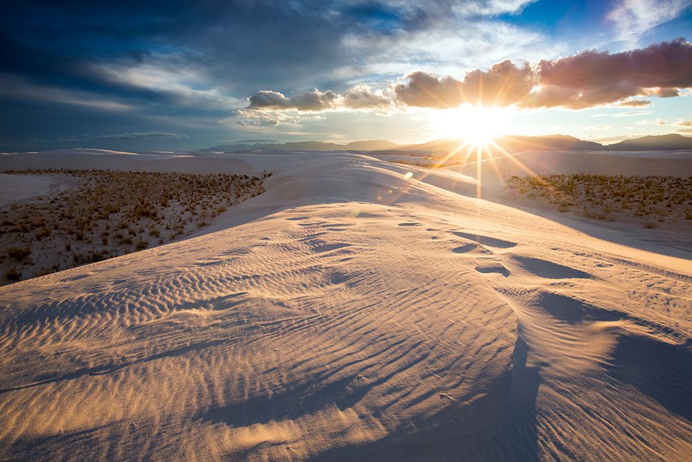 Sand Dunes At Sunset, White Sands National Monument, New Mexico art print by Grant Kaye for $57.95 CAD