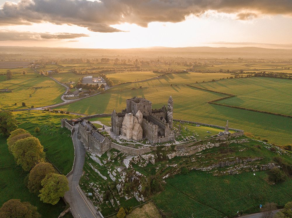 The Famous Ireland Castle \Rock Of Cashel\ On A Sunset art print by Evgeny Vasenev for $57.95 CAD