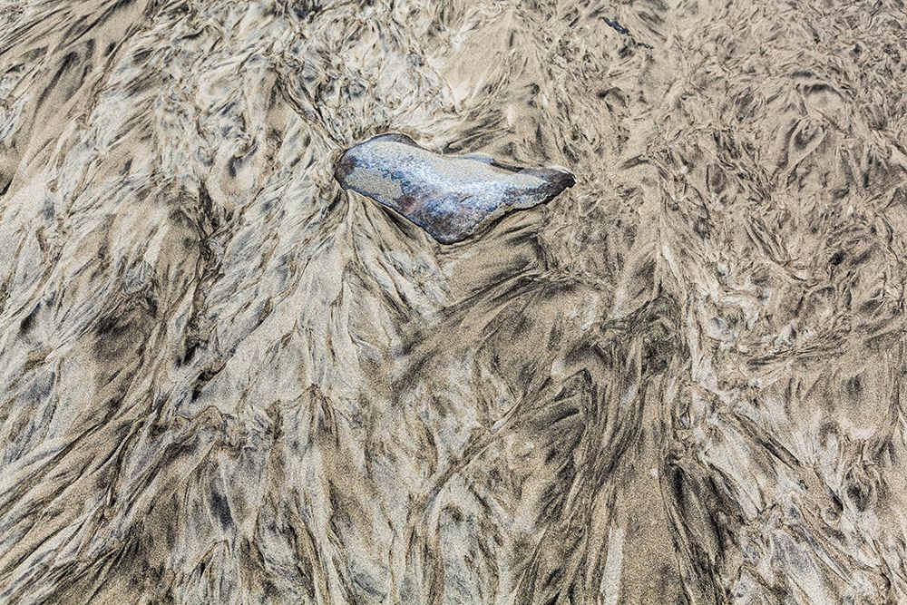 Ripple Patterns Caused By Sediment Transport By Water In Sand On Bunes Beach, Moskenesoya, Norway. art print by Ethan Welty for $57.95 CAD