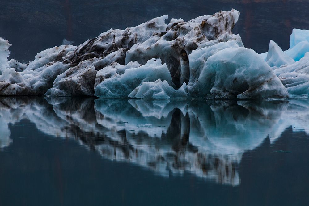 Symmetric Reflection Of A Calved Iceberg Floating In Hornsund, Svalbard. art print by Ethan Welty for $57.95 CAD