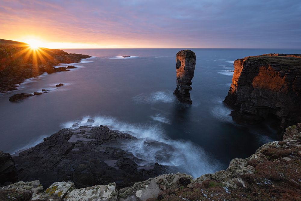 Winter Sunset At Yesnaby Castle Sea Stack, Orkney Islands, Scotland art print by Cody Duncan for $57.95 CAD