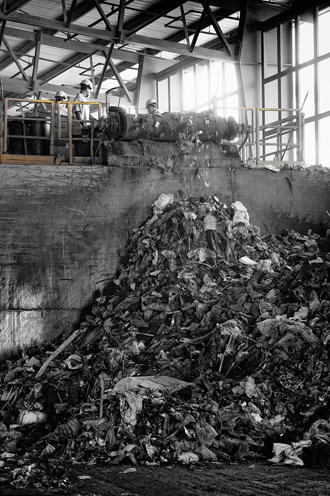 Industrial Recycling At The Marborg Plant In Santa Barbara. art print by Kevin Steele for $57.95 CAD