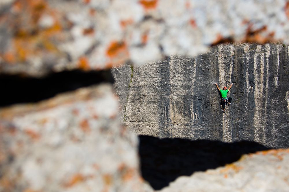 Man Rock Climbing. art print by Gabe Rogel for $57.95 CAD