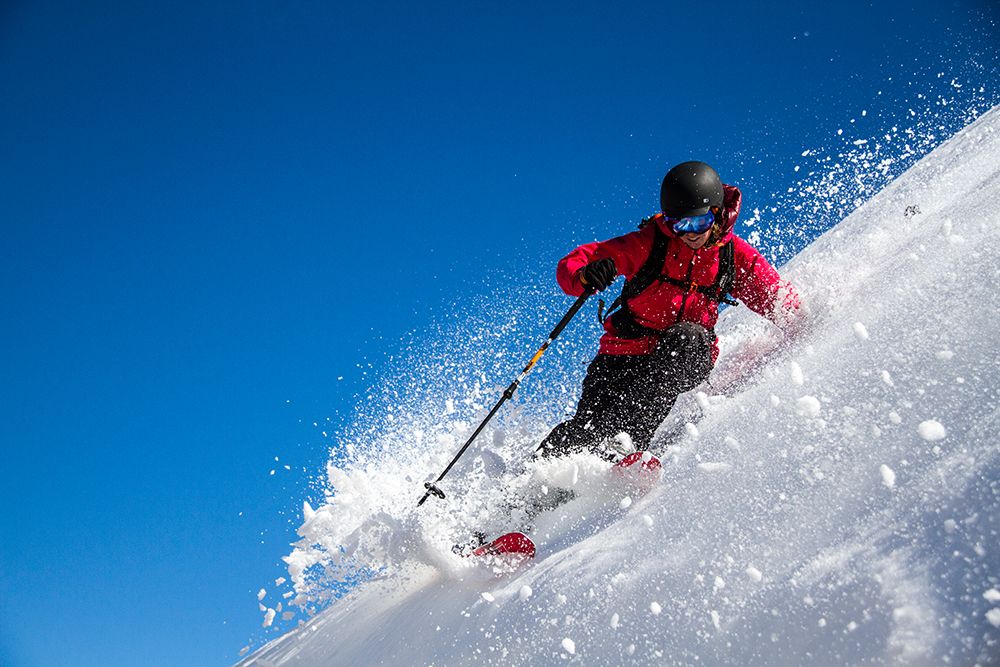 Skiier In Cajon Grande, Argentina art print by Gabe Rogel for $57.95 CAD