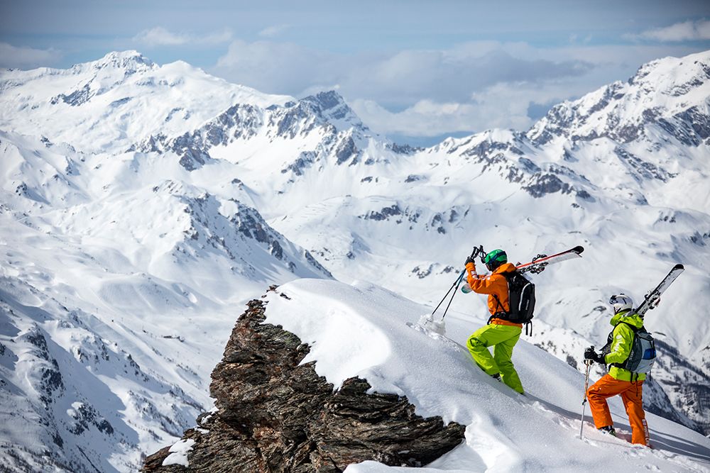 Skiing In Mountains Of Val Disere, France art print by Gabe Rogel for $57.95 CAD