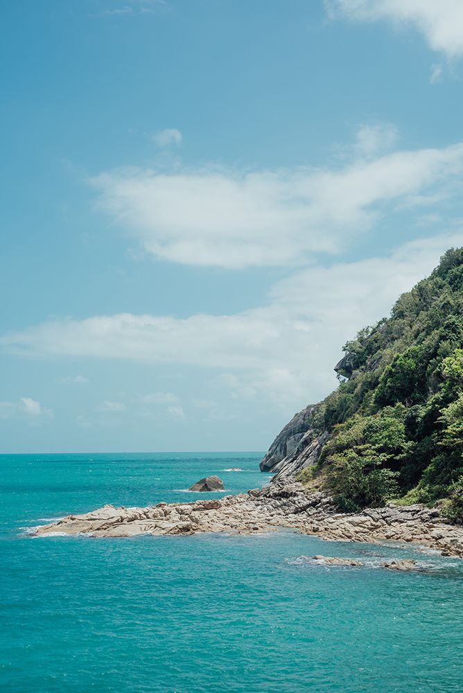 Turquoise Coastline At Haad Thong Reng, Koh Phangan, Thailand art print by Agita Captures for $57.95 CAD