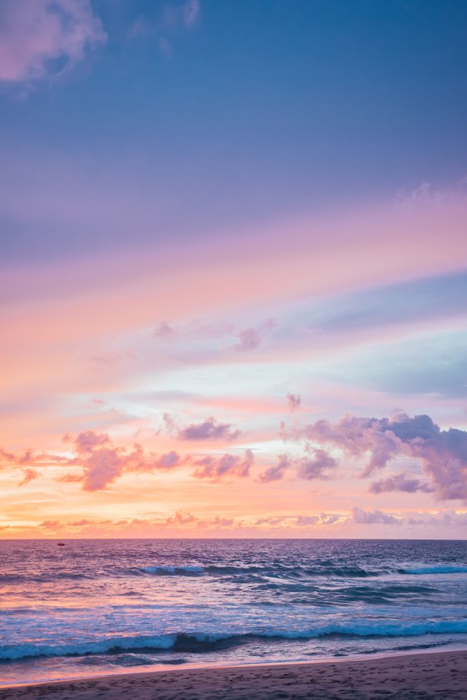 Vibrant Sky Over The Andaman Sea At Karon Beach, Phuket, Thailand art print by Agita Captures for $57.95 CAD
