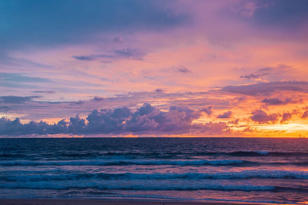 Colorful Sunset Over The Andaman Sea At Karon Beach, Phuket art print by Agita Captures for $57.95 CAD