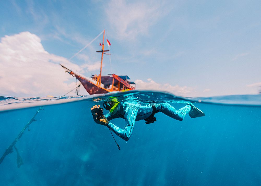 Photographer Underwater art print by Evgeny Vasenev for $57.95 CAD