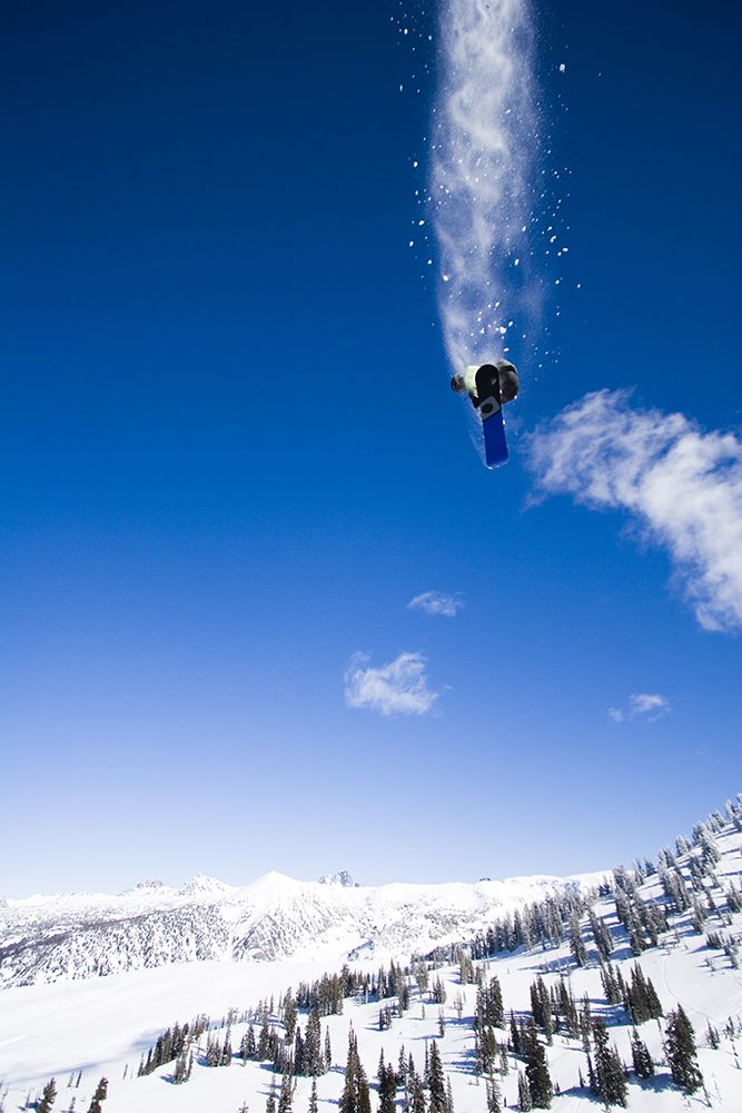 Man Snowboarding, Jumping, Wyoming art print by Gabe Rogel for $57.95 CAD