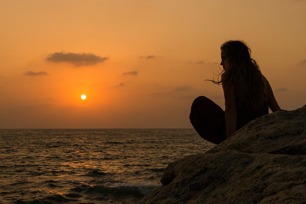 Om Beach Sunset art print by Dylan H Brown for $57.95 CAD