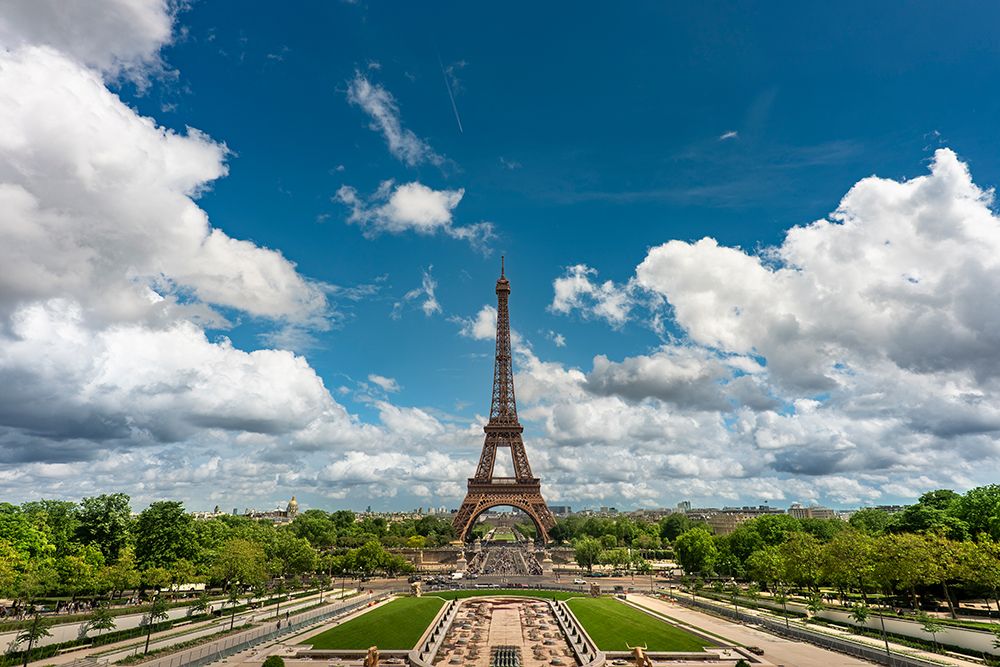 Paris France Eiffel Tower Scenic Skyline View From Trocadero art print by Paul Giamou for $57.95 CAD