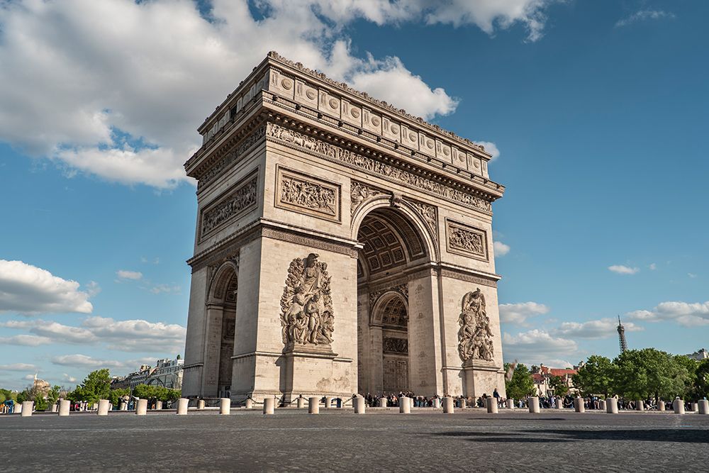 Paris France Arc De Triomphe Monument For Napoleons Victories art print by Paul Giamou for $57.95 CAD