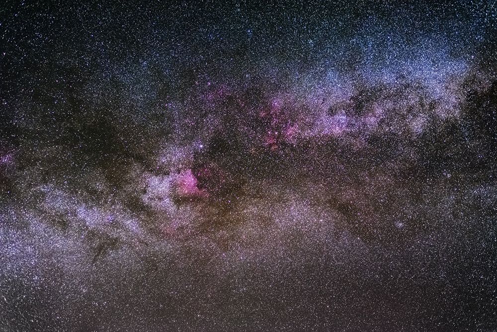 The Milky Way. Cygnus Nebula. Landscape With Milky Way Galaxy art print by Hector Hernandez for $57.95 CAD