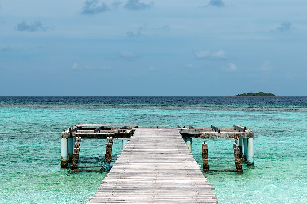 Tropical Beach Paradise In Mathiveri, Maldives art print by David Danji for $57.95 CAD
