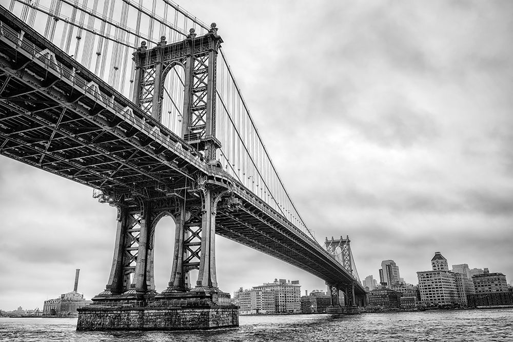 Explore The Iconic Architecture Of The Manhattan Bridge art print by Max Seigal for $57.95 CAD