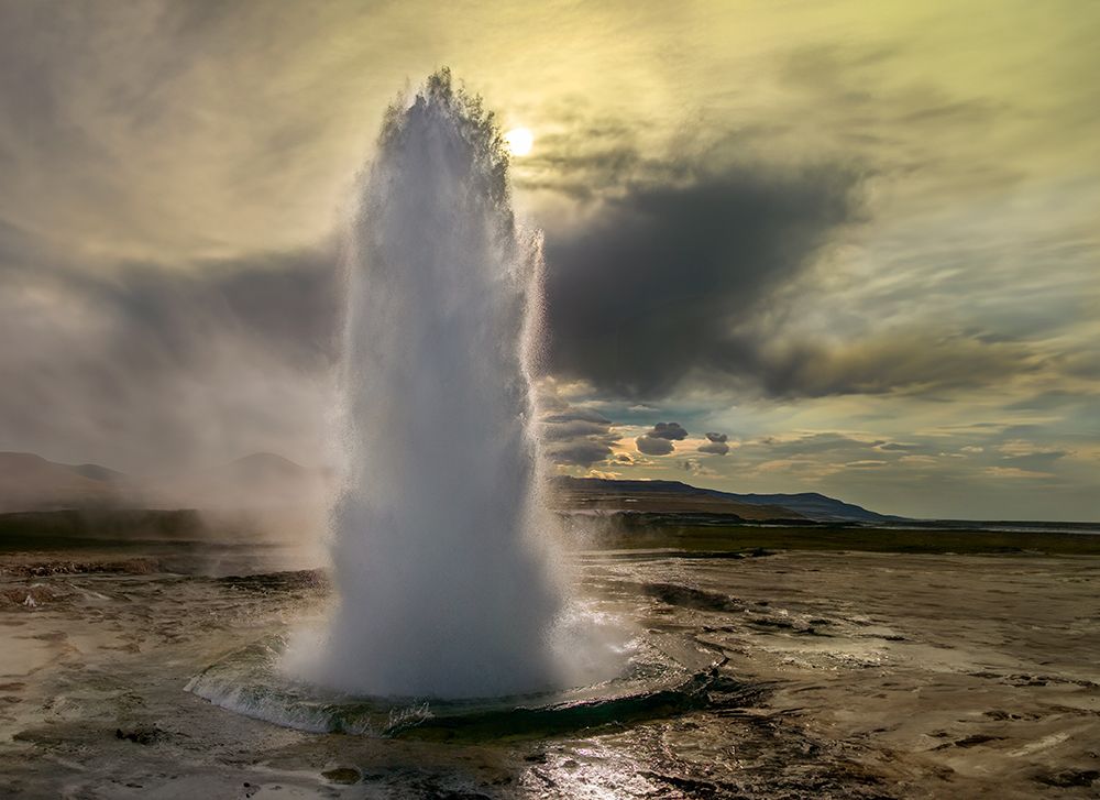 Eruption Of The Strokkur Geyser - Iceland art print by Steve Allen Photography for $57.95 CAD