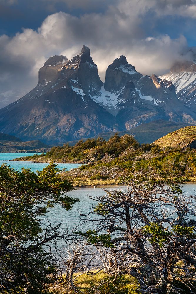 Clouds Over The Horns In The Torres Del Paine National Park, Chile. art print by Patrick J Endres for $57.95 CAD