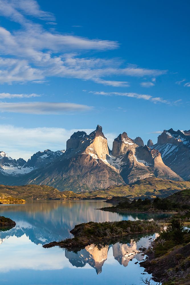 Lake Pehoe And The Horms In Torres Del Paine National Park, Chilean Patagonia. art print by Patrick J Endres for $57.95 CAD
