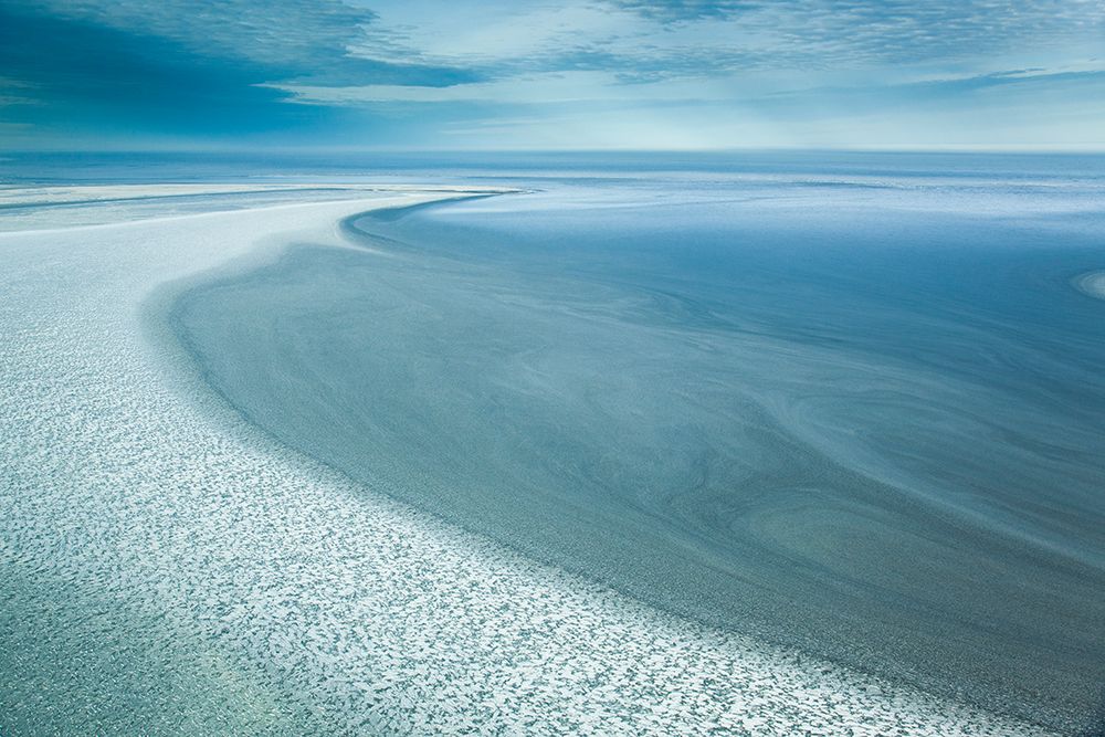 Sea Ice Patters Forms On The Beaufort Sea, Alaska. art print by Patrick J Endres for $57.95 CAD