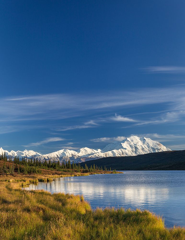 Denali Reflects In Wonder Lake, Denali National Park, Interior, Alaska art print by Patrick J Endres for $57.95 CAD