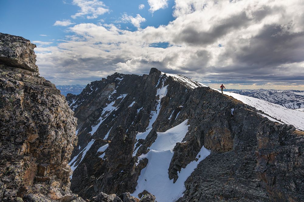 Man Hikes Along Ridge Of Cut Mountain, Highest Summit In The Yukon Charley Rivers National Preserve. art print by Patrick J Endres for $57.95 CAD