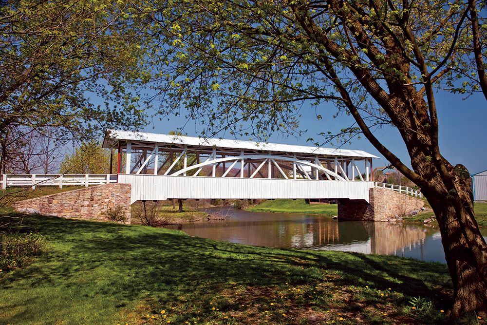 Halls Mill Covered Brdge, Bedford County, Pennsylvania art print by Michael P. Gadomski for $57.95 CAD