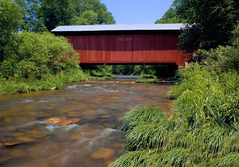 Sam Eckman Covered Bridge C1876, Columbia County, Pa art print by Michael P. Gadomski for $57.95 CAD