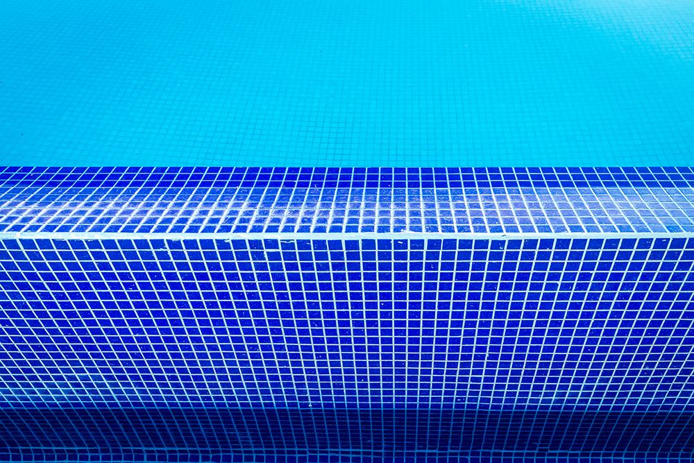 North America, Mexico, Nayarit, Bucerias. Pool Water And Blue Tile. art print by Emily M Wilson for $57.95 CAD