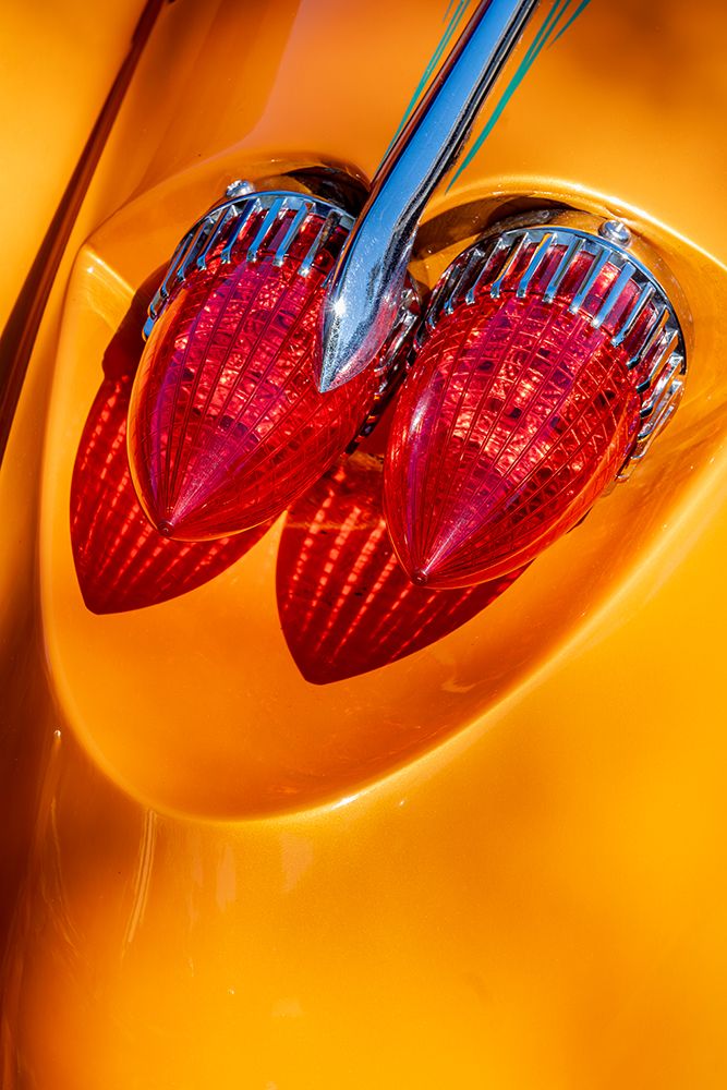 Bullet Taillight On A Hot Rod, New Smyrna Beach, Florida, USA art print by James Engelbrecht for $57.95 CAD