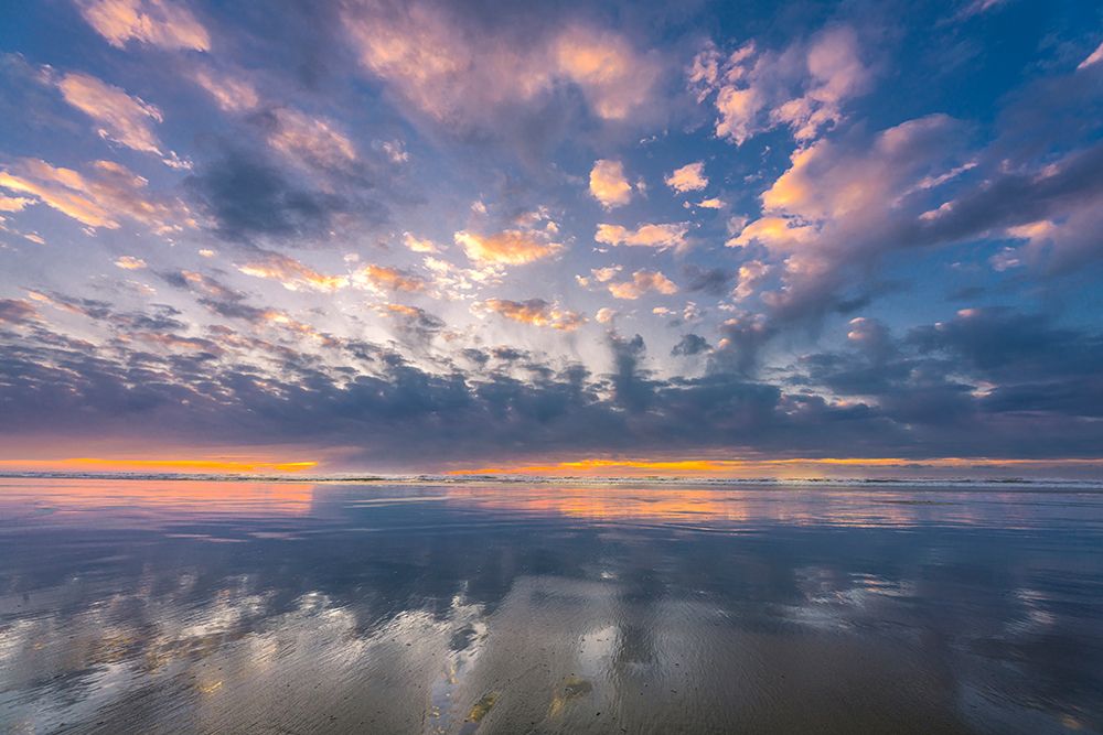 Low Tide Sunset, Manzanita Beach, North Oregon Coast, USA art print by Ric Ergenbright for $57.95 CAD