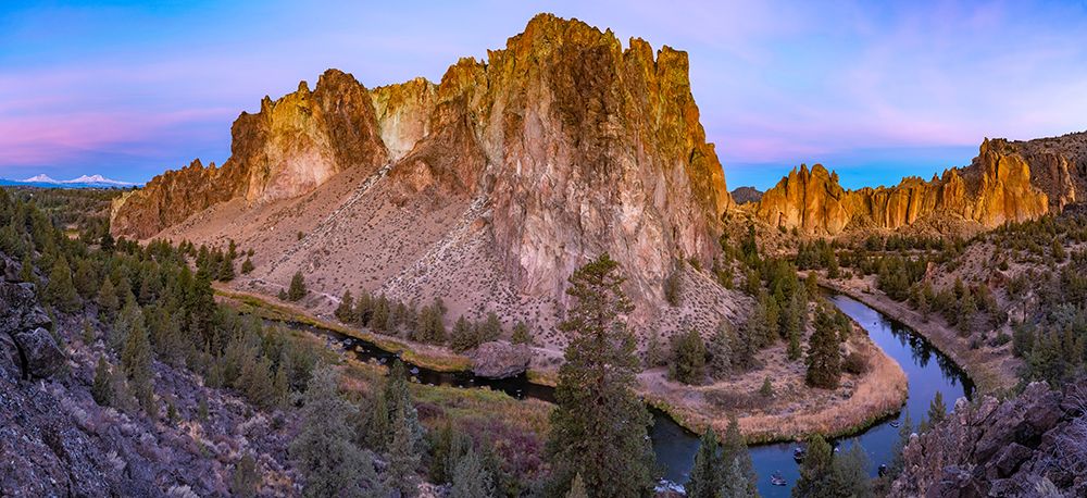 Sunrise On Phoenix Buttress Above Crooked River, Smith Rock State Park, Central Oregon, USA. art print by Ric Ergenbright for $57.95 CAD