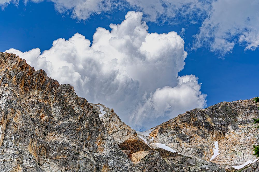 USA, Wyoming, Snowy Range. Landscape With Mountain Peaks And Clouds. art print by Fred Lord for $57.95 CAD