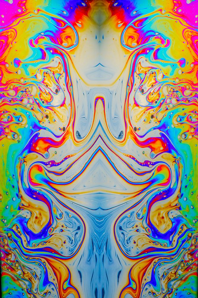 Abstract pattern of refracted light in soap bubble art print by Adam Jones for $57.95 CAD