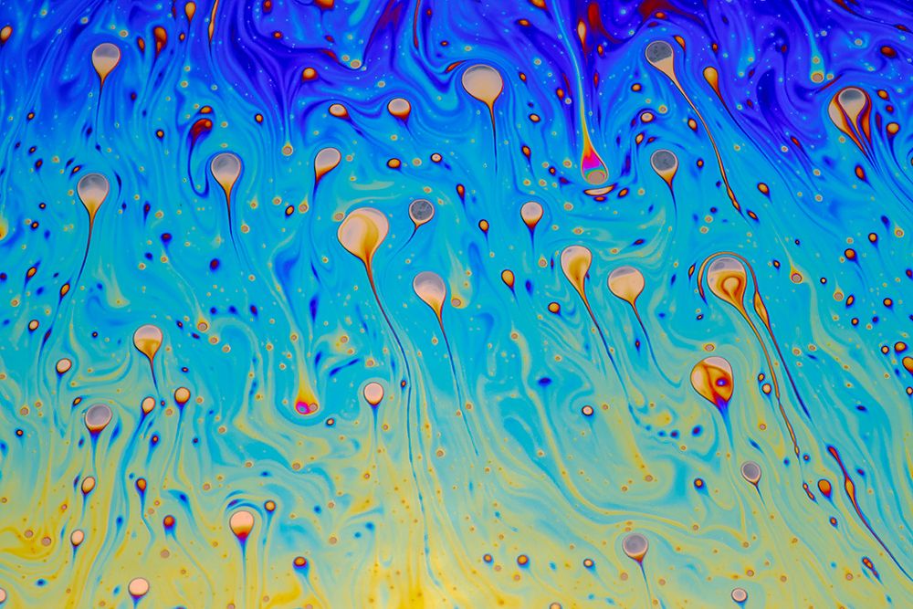 Abstract pattern of refracted light in soap bubble art print by Adam Jones for $57.95 CAD