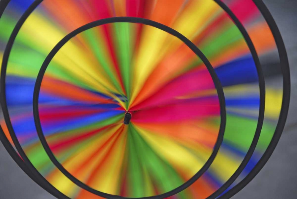 Abstract pattern formed by spinning whirligig art print by Steve Terrill for $57.95 CAD