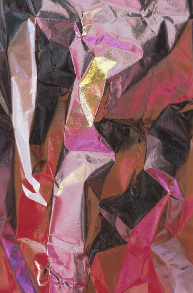 Close-up of aluminum foil abstract art print by Nancy Rotenberg for $57.95 CAD