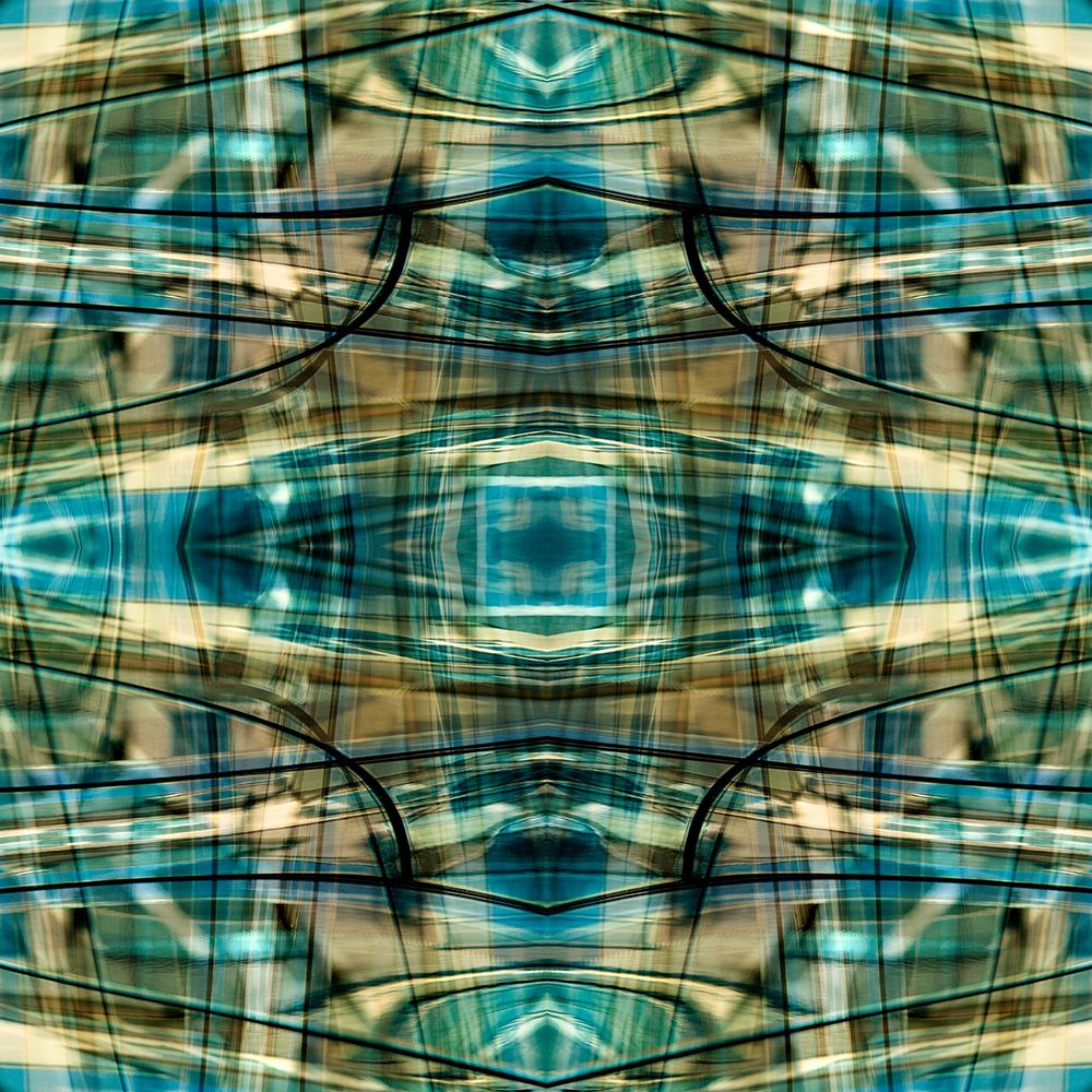 Turquoise-black and bronze metallic abstract art print by Jaynes Gallery for $57.95 CAD