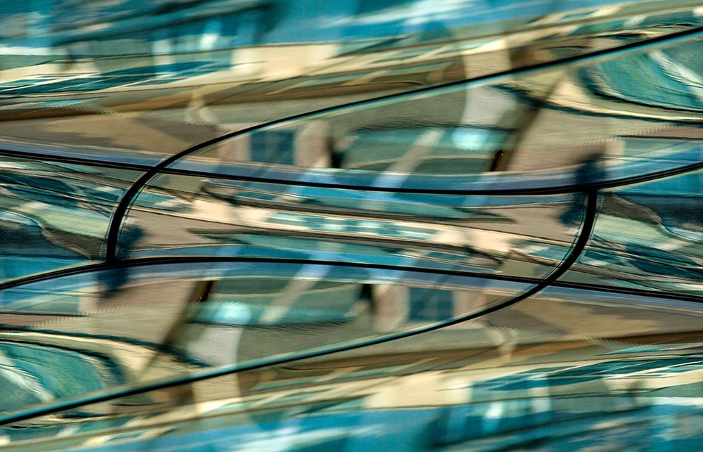 Turquoise-black and bronze metallic abstract art print by Jaynes Gallery for $57.95 CAD