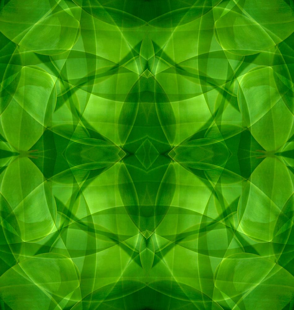 Green kaleidoscope abstract art print by Jaynes Gallery for $57.95 CAD