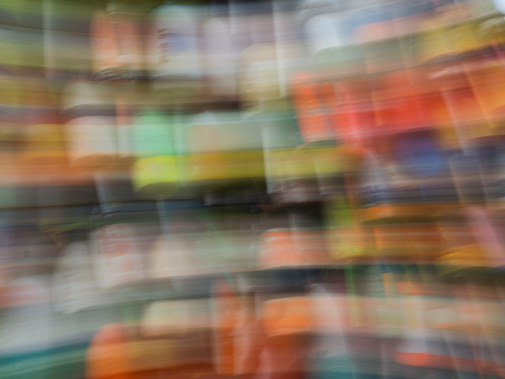 Abstract blur of floats for lobster traps. art print by Merrill Images for $57.95 CAD