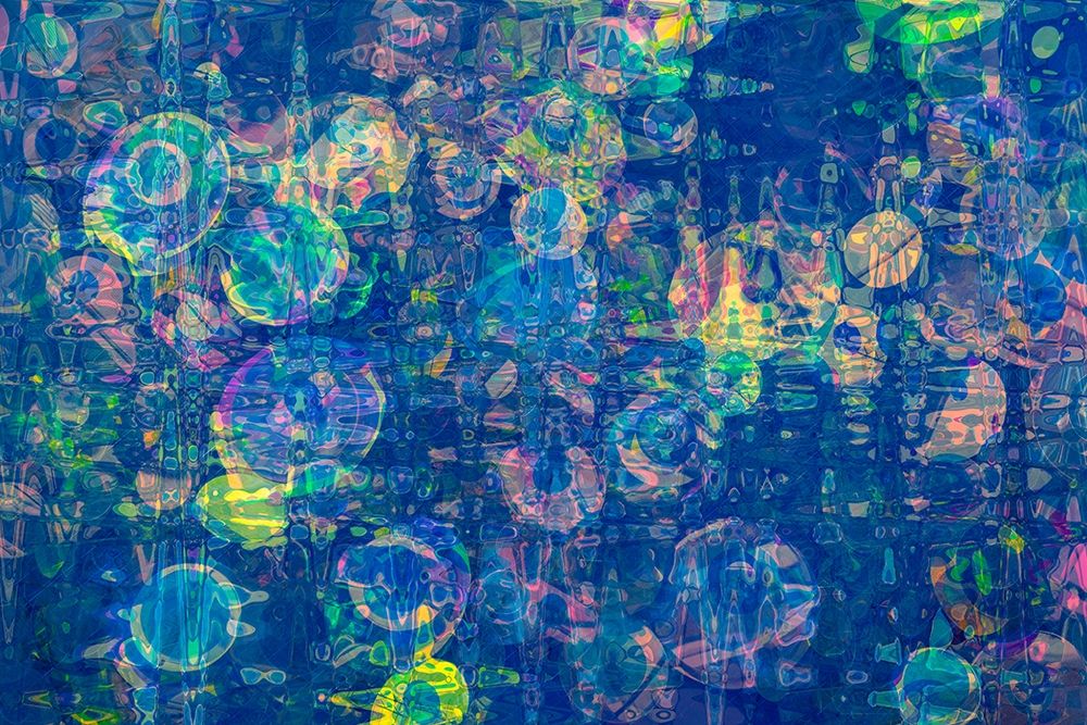 Abstract Blue Circles art print by Lisa S. Engelbrecht for $57.95 CAD