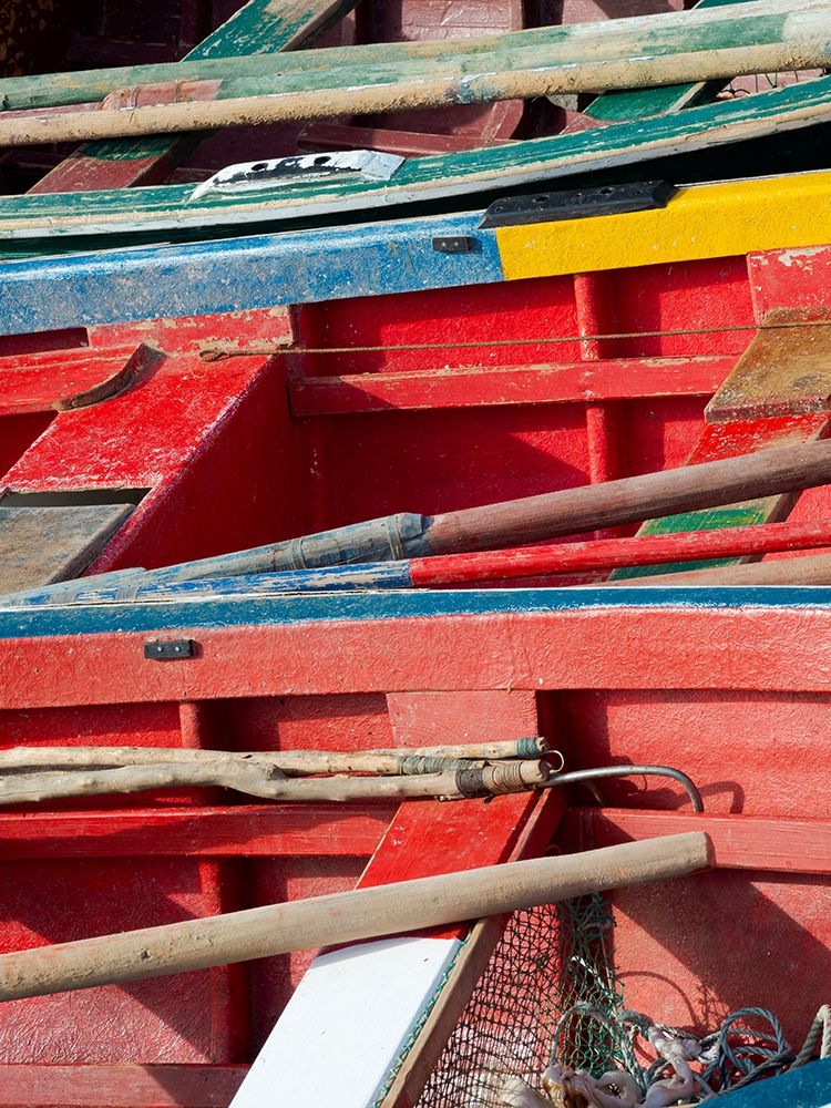Harbor with traditional colorful fishing boats Town Ponta do Sol-Island Santo Antao-Cape Verde art print by Martin Zwick for $57.95 CAD