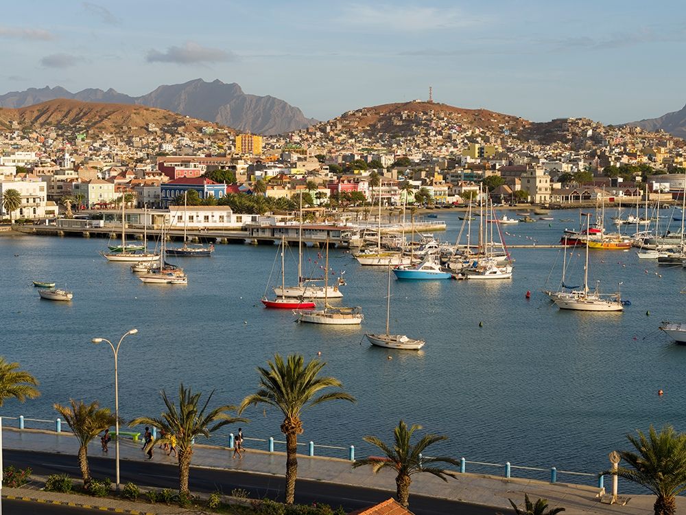 City Mindelo-a seaport on the island Sao Vicente-Cape Verde Africa art print by Martin Zwick for $57.95 CAD